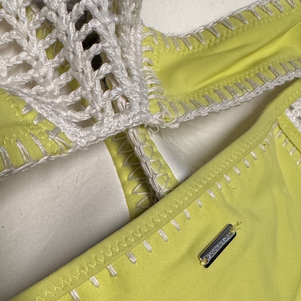 Victoria's Secret Neon Yellow Crochet Trim Bikini Set - Picture 5 of 5
